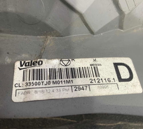 Lanterna Direita Honda Fit 2009/2014 