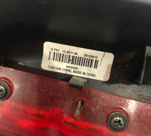 Break Light Chevrolet Sonic 2012-2015
