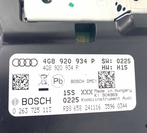Painel Instrumentos Audi A6 2015/2017