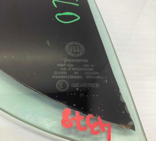 Vidro Vigia Porta Traseira Direita Fiat Palio 2013/2018