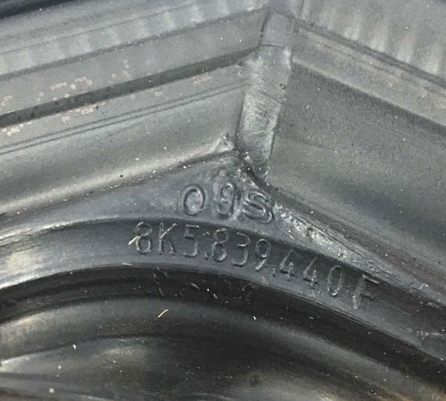 Borracha Canaleta Porta Traseira Direita Audi A4 2011
