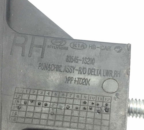 Guia Vidro Porta Traseira Direita Hyundai Hb20 Hatch 13/16