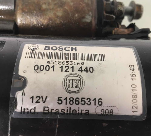 Motor Partida Fiat Bravo Idea Palio Etorq  1.8/1.6 2013