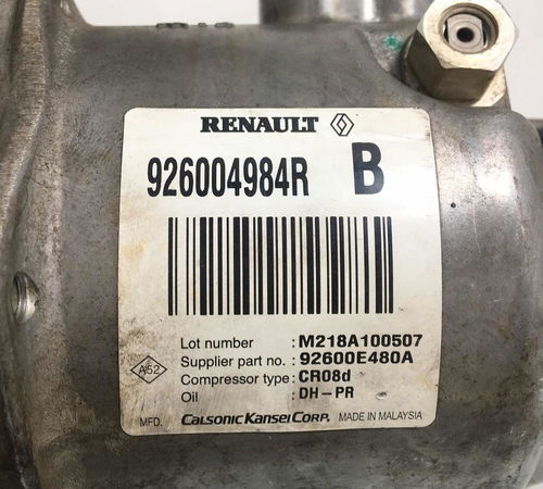 Compressor Ar Condicionado Renault Sandero 2016 1.0 3cc