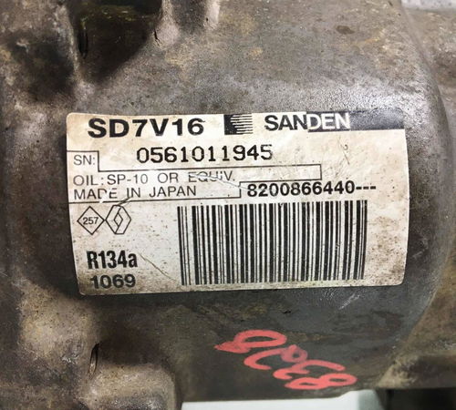 Compressor Ar Condicionado Renault Logan 2012 1.6 8v