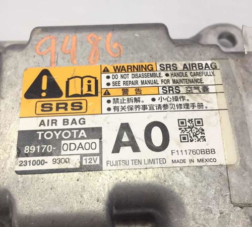 Módulo Airbag Toyota Etios 1.3 2017