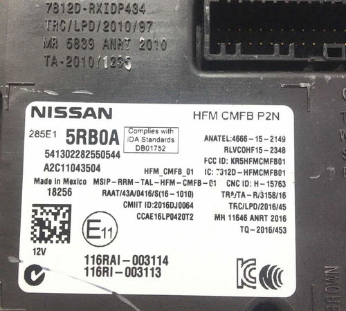 Módulo Central Ignição Automático 16v/1.6 Kicks Nissan 2018