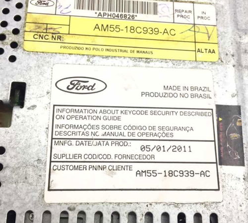 Rádio Cd Original Ford Focus 2011