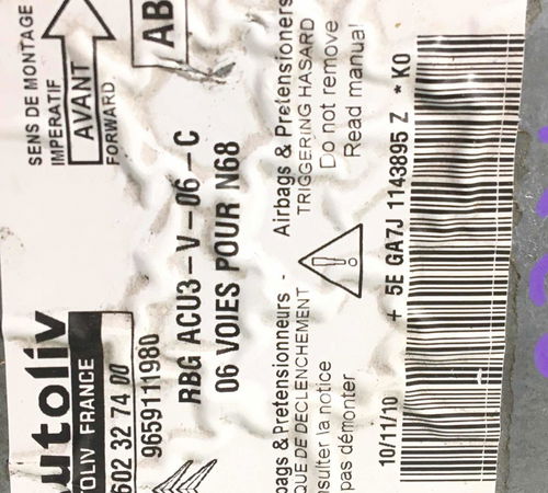 Modulo Airbag Citroën Xsara Picasso 2011