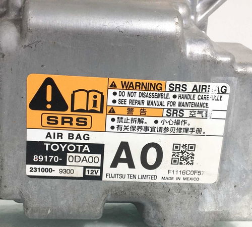 Módulo Airbag Toyota Etios 2017