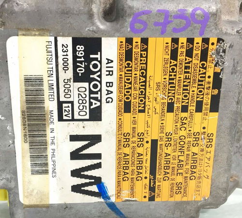 Módulo Airbag Toyota Corolla 2009/2011