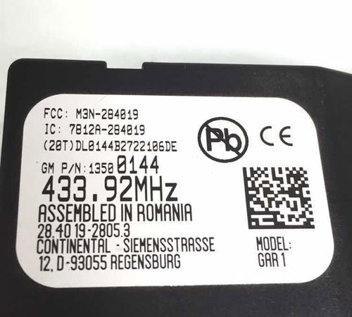 Modulo Controle Remoto Chevrolet Onix 2017