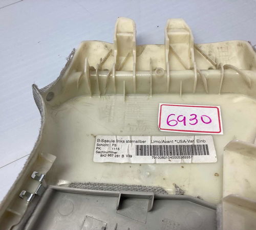 Acabamento Coluna Cinto Esquerdo Audi A4 2011