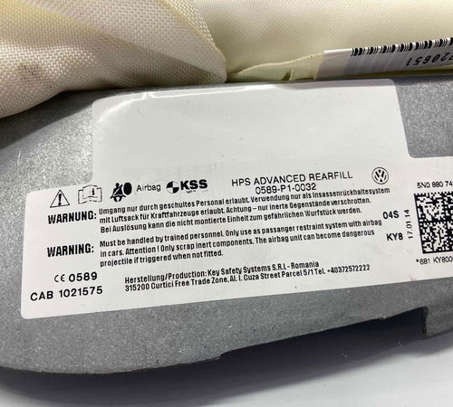 Airbag Cortina Lado Direito Volkswagen Tiguan 2016
