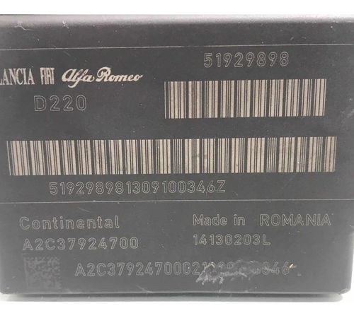 Módulo Airbag Fiat Gran Siena 1.4 2014