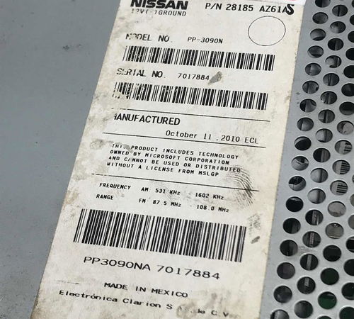 Rádio Original Nissan Livina 2011 **s/cod**