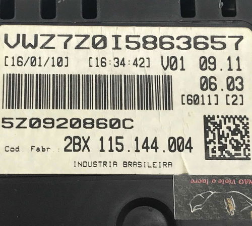 Painel Instrumento C/computador Bordo Vw Fox 2013 C/detalhe