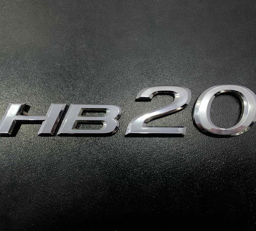 Emblema Hb20 Capô Traseiro Hyundai Hb20 Hatch 2015