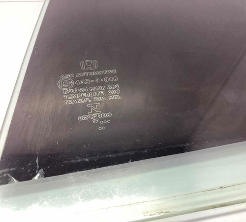 Vidro Vigia Porta Traseira Esq. Honda City 2015/2019