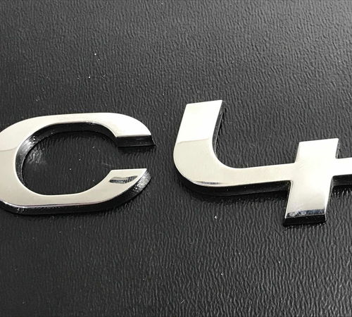 Emblema C4 Capô Traseiro Citroën C4 Lo...