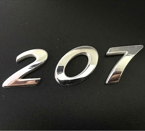 Emblema 207 Capô Traseiro Peugeot 207 2...