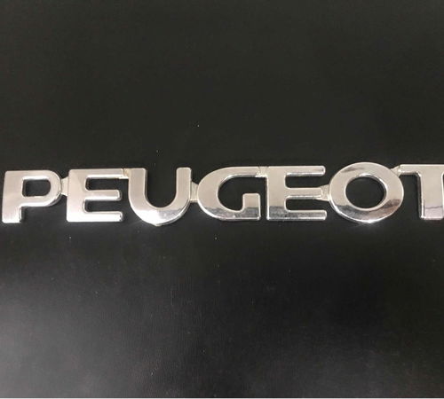 Emblema  Peugeot Capô Traseiro Peugeot ...