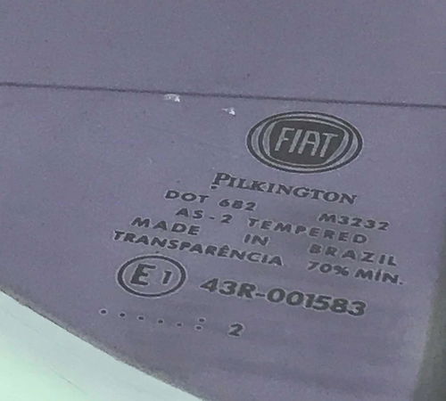 Vidro Vigia Traseiro Direito Fiat Palio 2013/2018