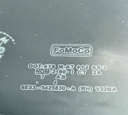 Vidro Vigia Porta Traseira Direita Ford Fusion 2006/2009