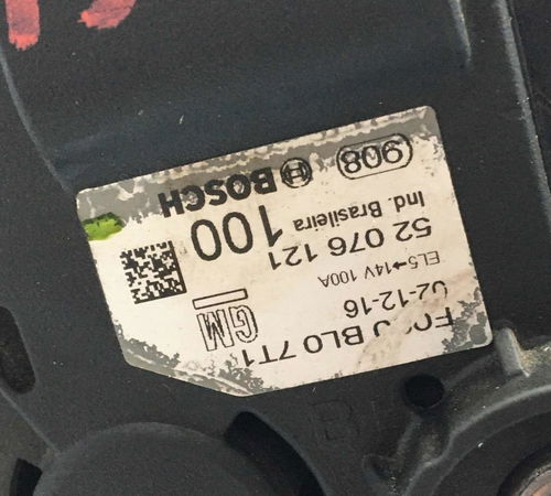 Alternador Chevrolet Onix 1.4 Ltz C/detalhe 2016/2019
