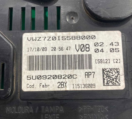 Painel De Instrumentos Volkswagen Gol G5 2009/2012