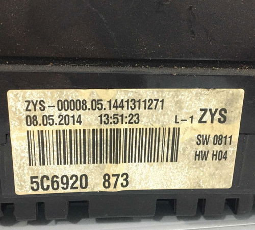 Painel De Instrumento Volkswagen Jetta Tsi 2.0 2014/2015