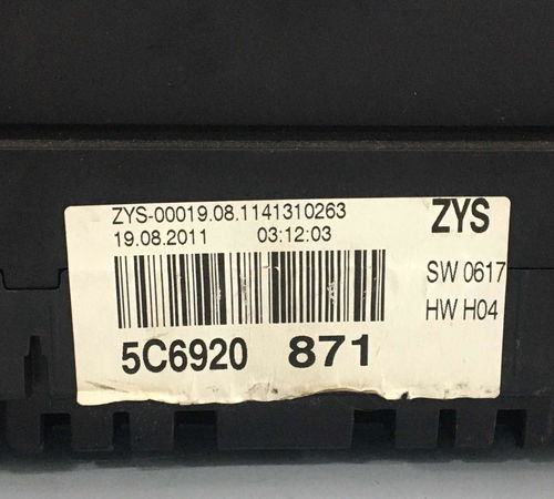 Painel De Instrumento Volkswagen Jetta Tsi 2.0 2014/2015