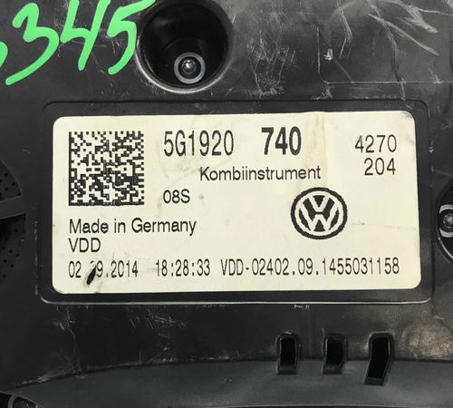 Painel De Instrumentos Volkswagen Golf 1.4 Tsi 2014/2016