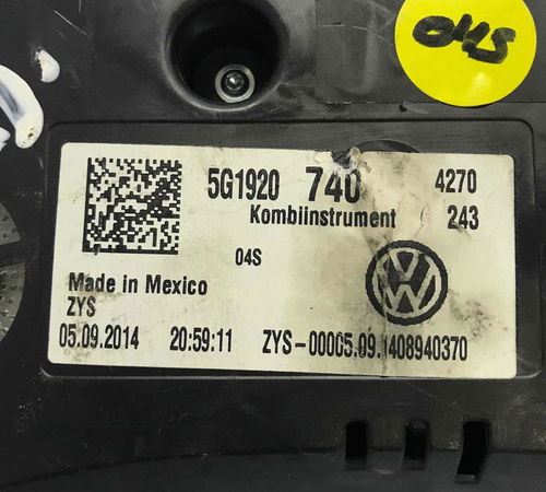 Painel De Instrumentos Volkswagen Golf 1.4 Tsi 14/16 C/detal