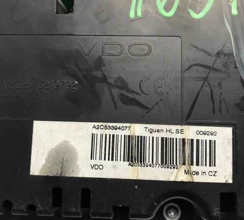 Painel De Instrumentos Volkswagen Tiguan 2009/2014