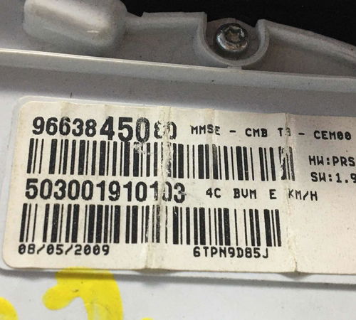 Painel De Instrumentos Peugeot 207 2007/2015