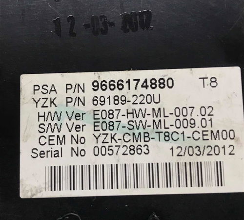 Painel De Instrumentos Citroën C4 Thp 1.6 3008 2012