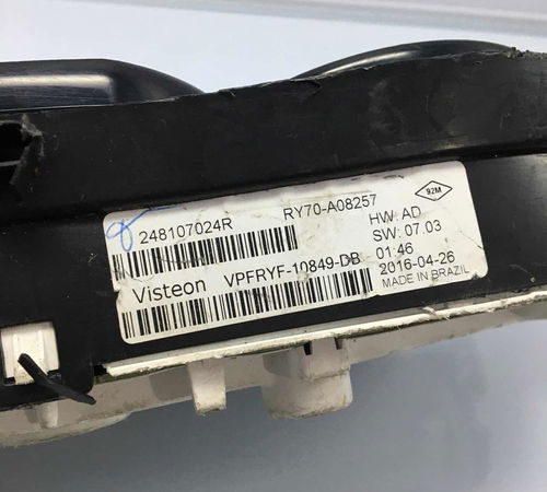 Painel De Instrumentos Renault Duster 2015/2019