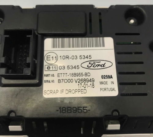 Tela Display Computador De Bordo Ford New Fiesta 2017/2021