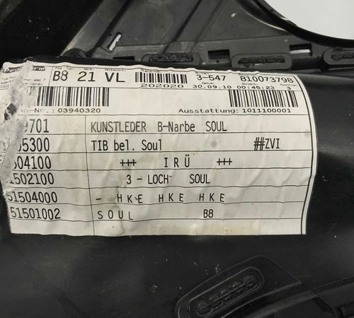 Forro De Porta Dianteira Esquerda Audi A4 2011