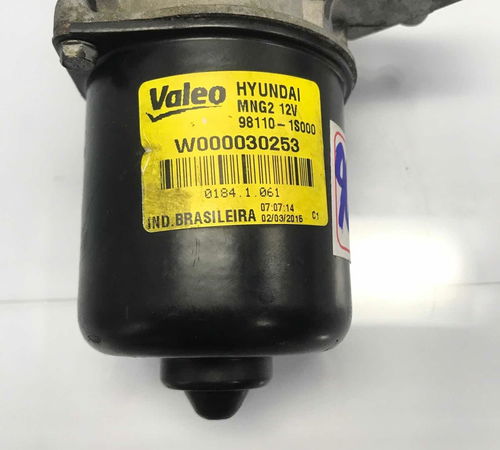 Motor Limpador Pára-brisa Dianteiro Hyundai Hb20 2013/2018