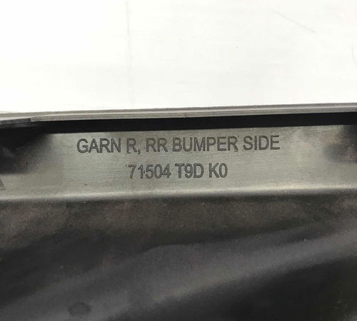 Moldura Olho De Gato Pára-choque Tras Dir Honda City 17/21