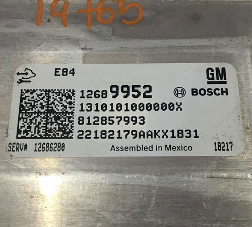 Módulo Injeção Chevrolet Onix 2017/2019