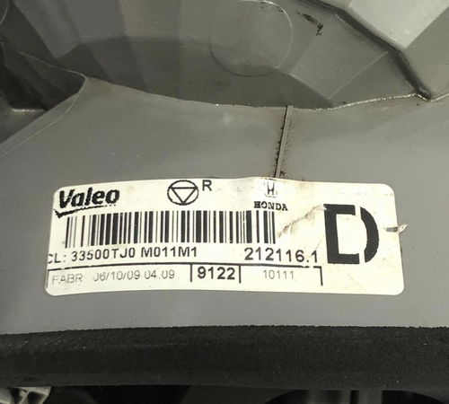 Lanterna Direita Honda Fit 2009/2012