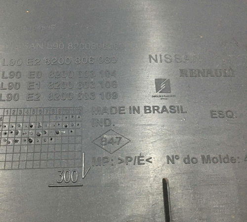 Forro Porta Traseiro Esquerdo Renault Logan 2008/2013