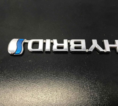 Emblema Hybrid Capô Traseiro Toyota Corolla Cross 2021/2023
