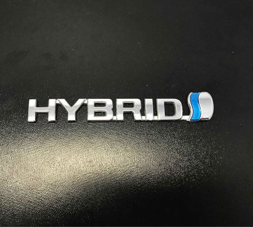 Emblema Hybrid Capô Traseiro Toyota Cor...