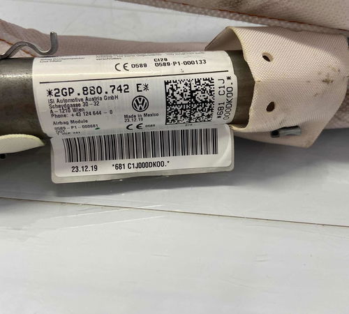 Bolsa Airbag Banco Direito Volkswagen T-cross 2019/2022