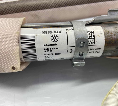 Cortina Teto Airbag Esquerdo Volkswagen Nivus 2020/2022