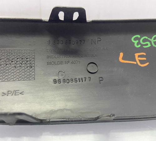 Moldura Lateral Esquerda Pára-choque Dian Peugeot 307 06/14